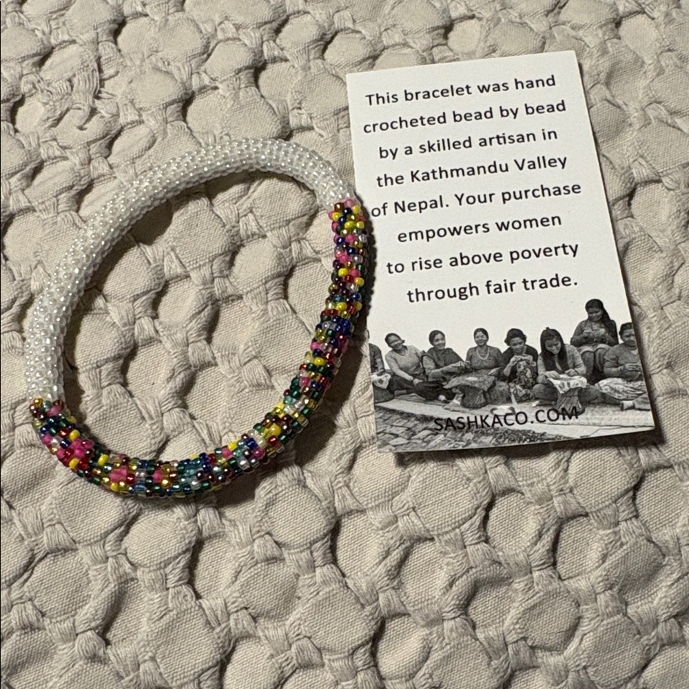 Sashka NWOT Colorful handcrafted Beaded Bracelet